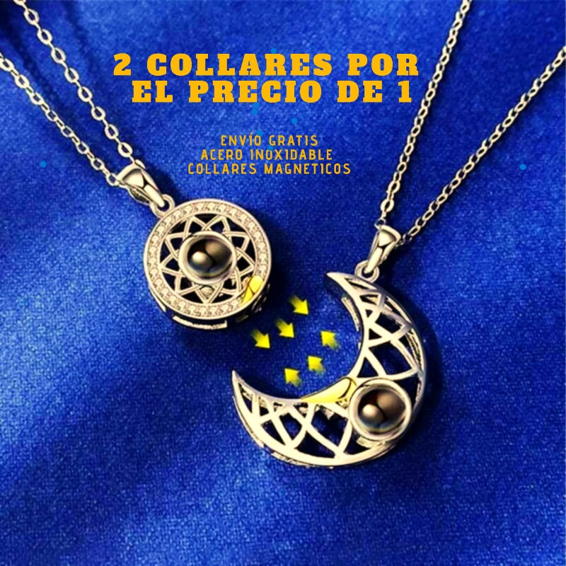 COLLAR SOL Y LUNA/ PROYECTA TE AMO EN 100 IDIOMAS❤️